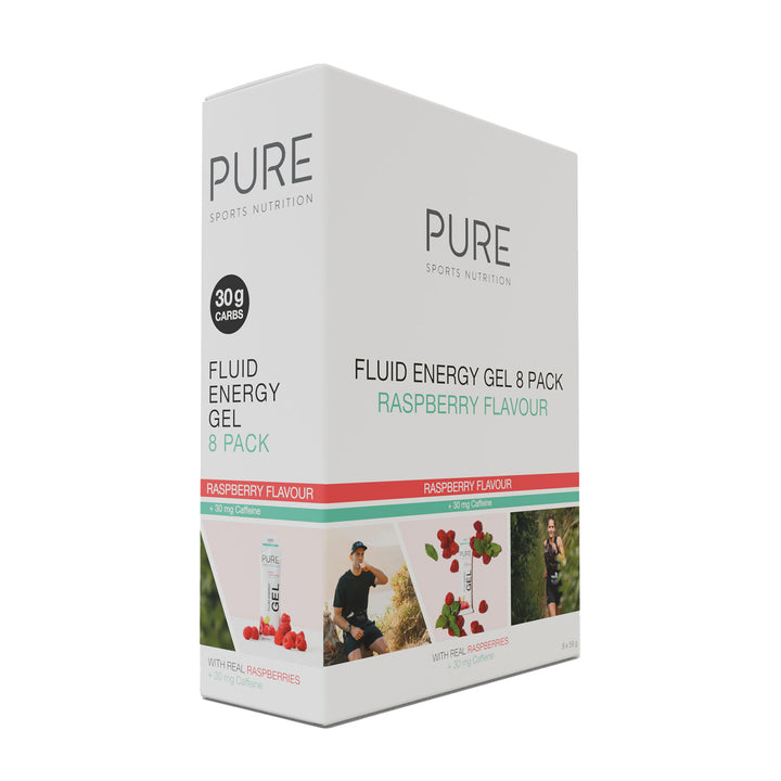 PURE Fluid Energy Gel - Raspberry + Caffeine