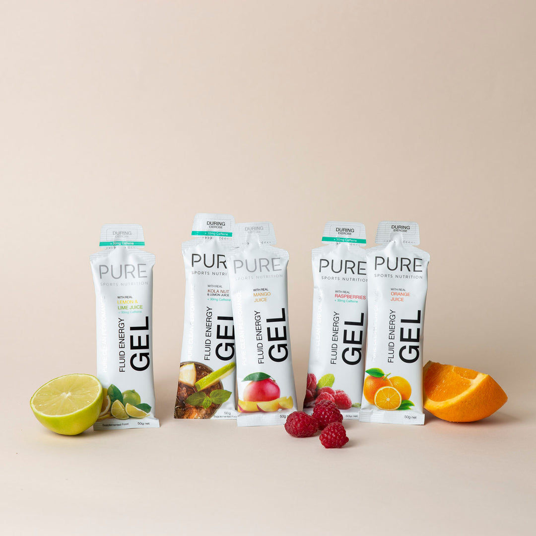 PURE Fluid Energy Gel - Lemon Lime + Caffeine