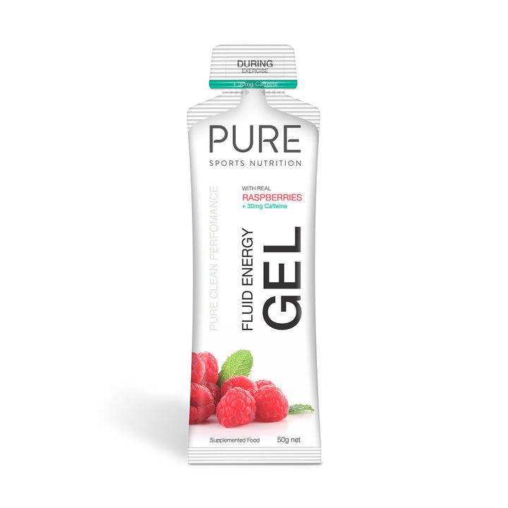 PURE Fluid Energy Gel - Raspberry + Caffeine