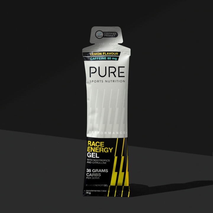 PURE Performance + Race Energy Gel - Lemon + Caffeine