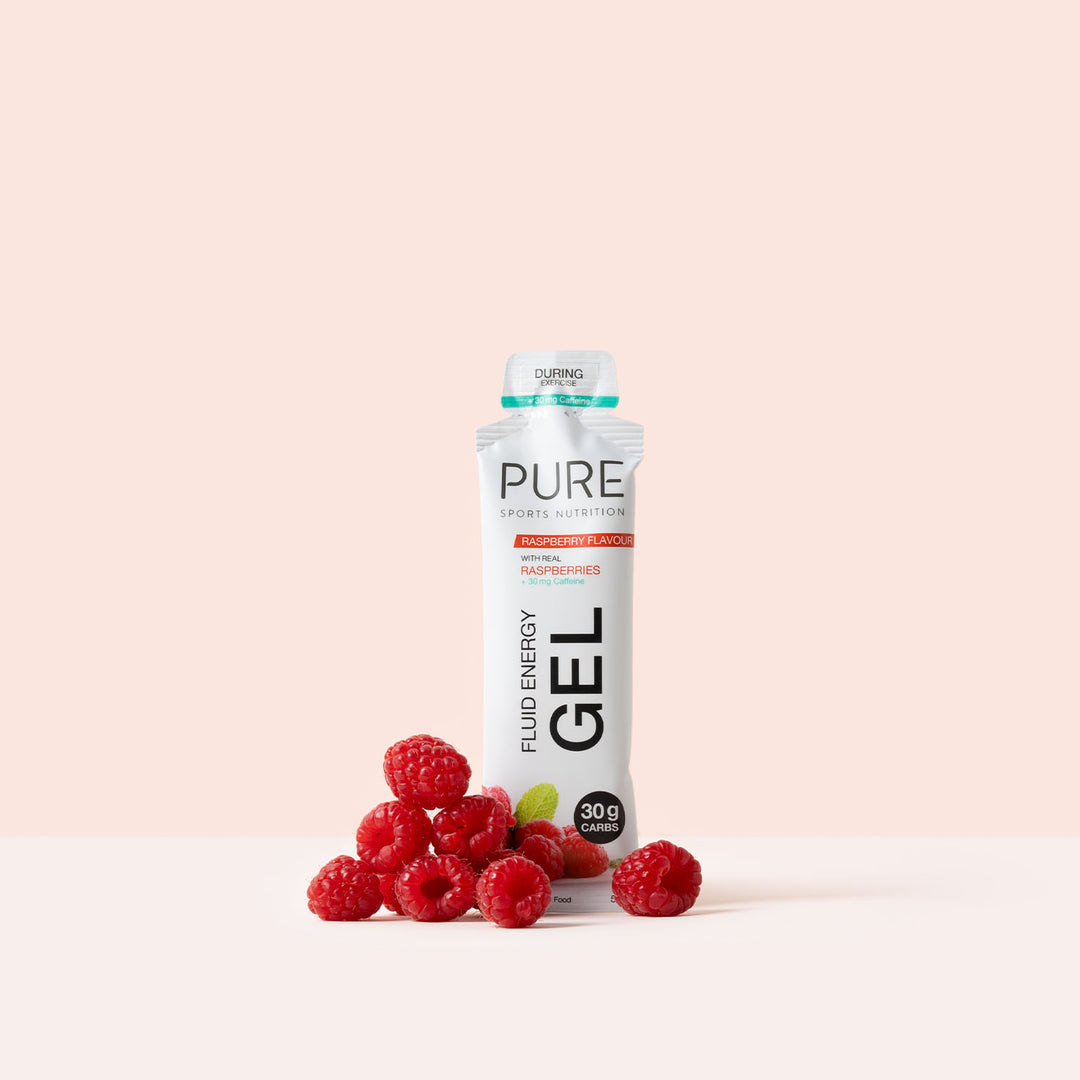 PURE Fluid Energy Gel - Raspberry + Caffeine