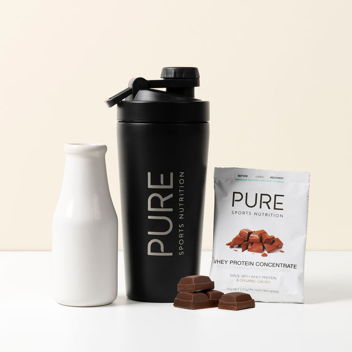 PURE Branded 600ML Insulated Stainless Steel Shaker