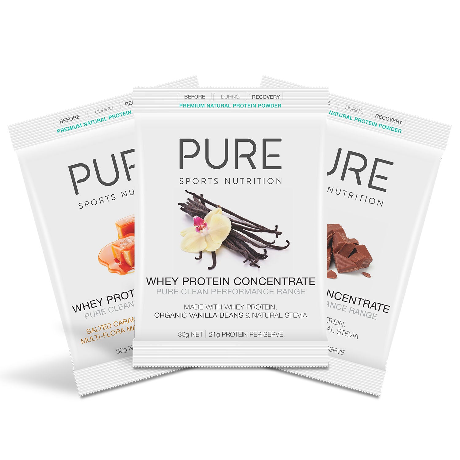 PURE Whey Protein 30G Sachet Sample Pack – PURE Sports Nutrition
