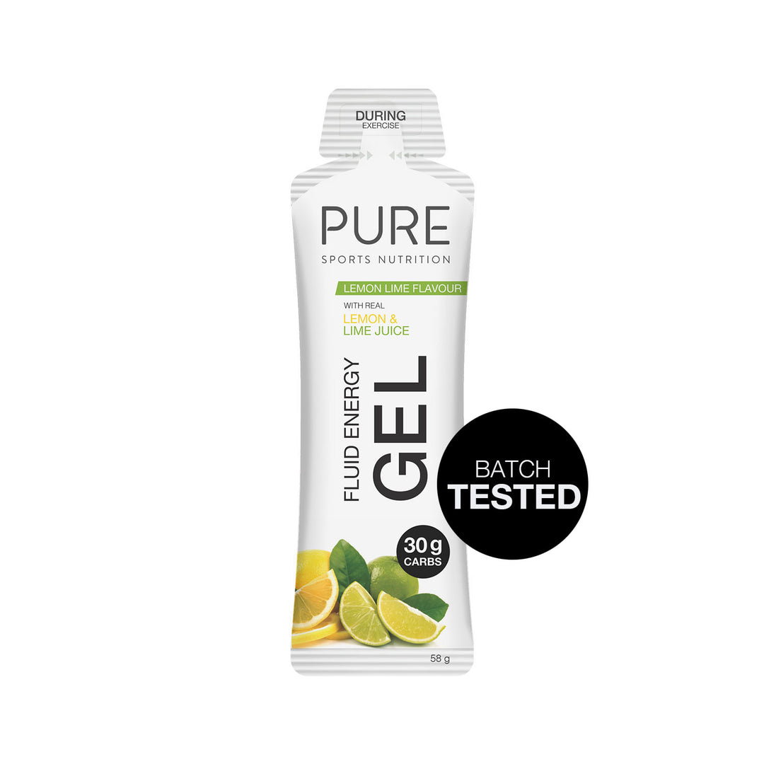 PURE Fluid Energy Gel - Lemon Lime Batch Tested